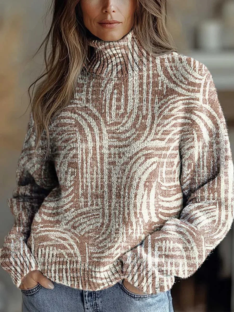 Daelis - Autumn Glow Turtleneck Sweater
