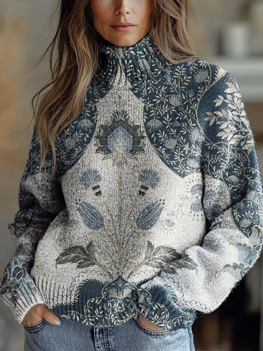 Ovelia - Autumn Glow Turtleneck Sweater