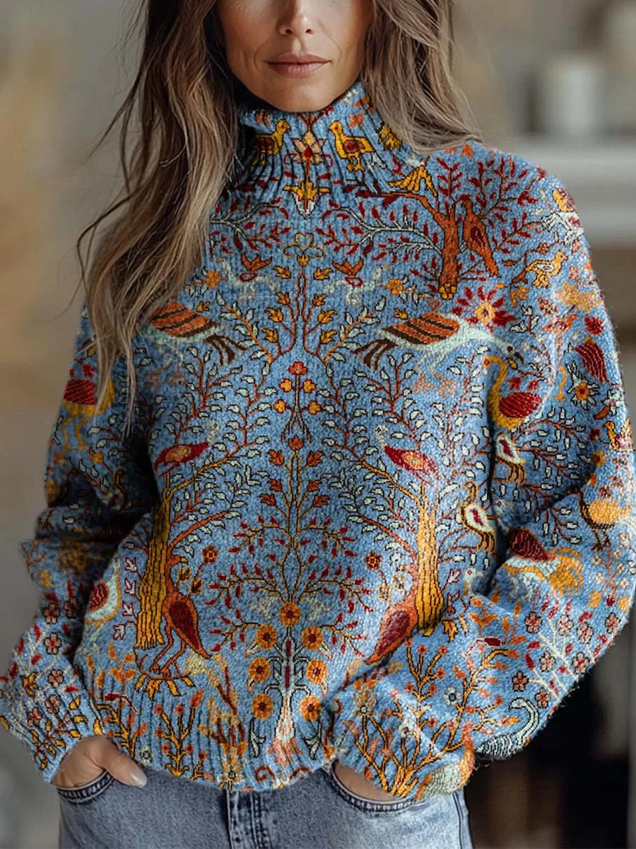 Veyora - Autumn Glow Turtleneck Sweater