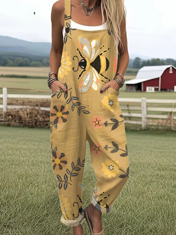 Emmy | Vintage Bee Floral Jumpsuit