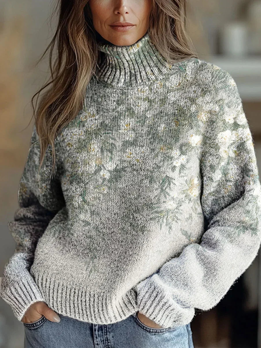 Wynelle - Autumn Glow Turtleneck Sweater