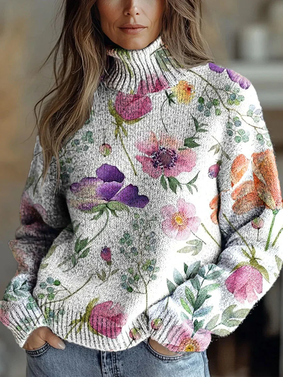 Helyra - Autumn Glow Turtleneck Sweater