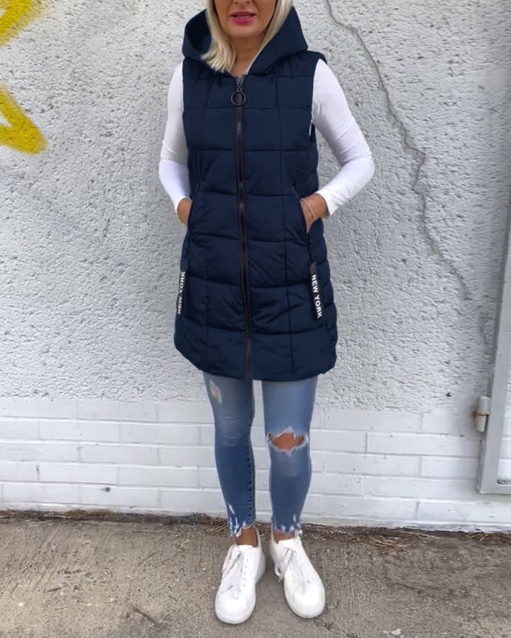 Crista | Warm Hooded Winter Vest