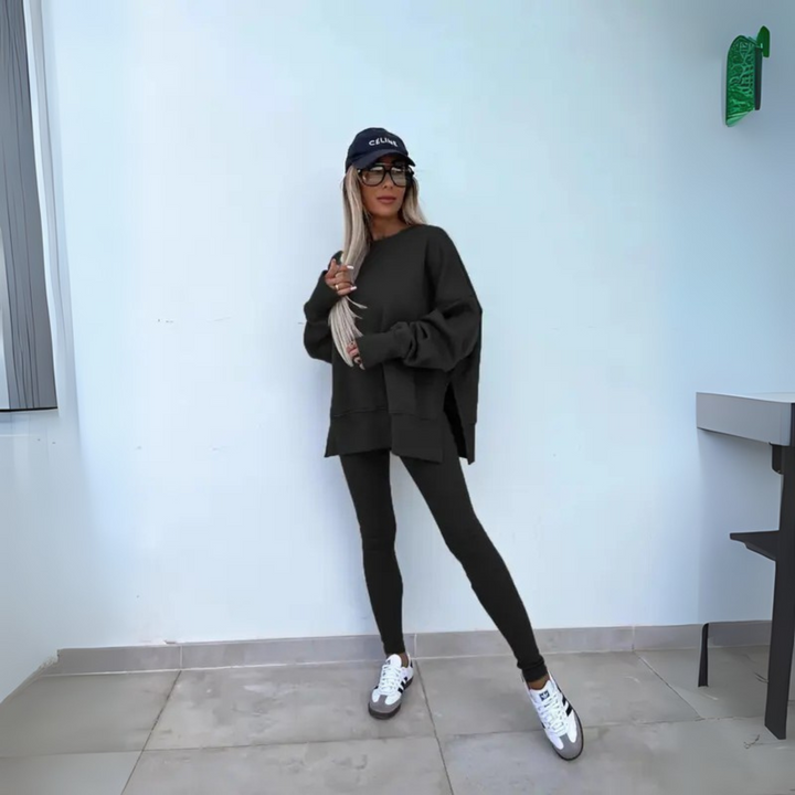 Yaris | Casual Long Sleeve Sweatshirt and Pants Set