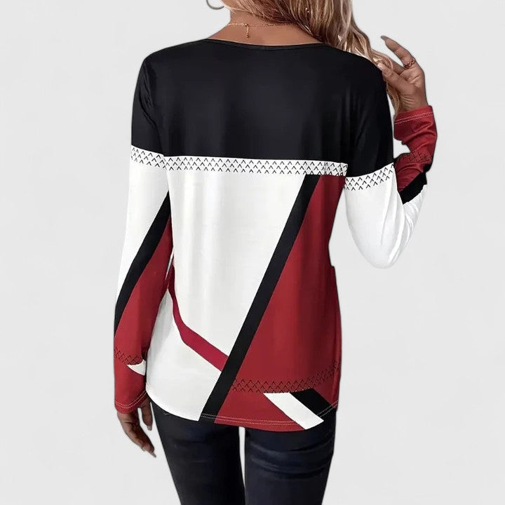 Avril | Modern Graphic Sweater