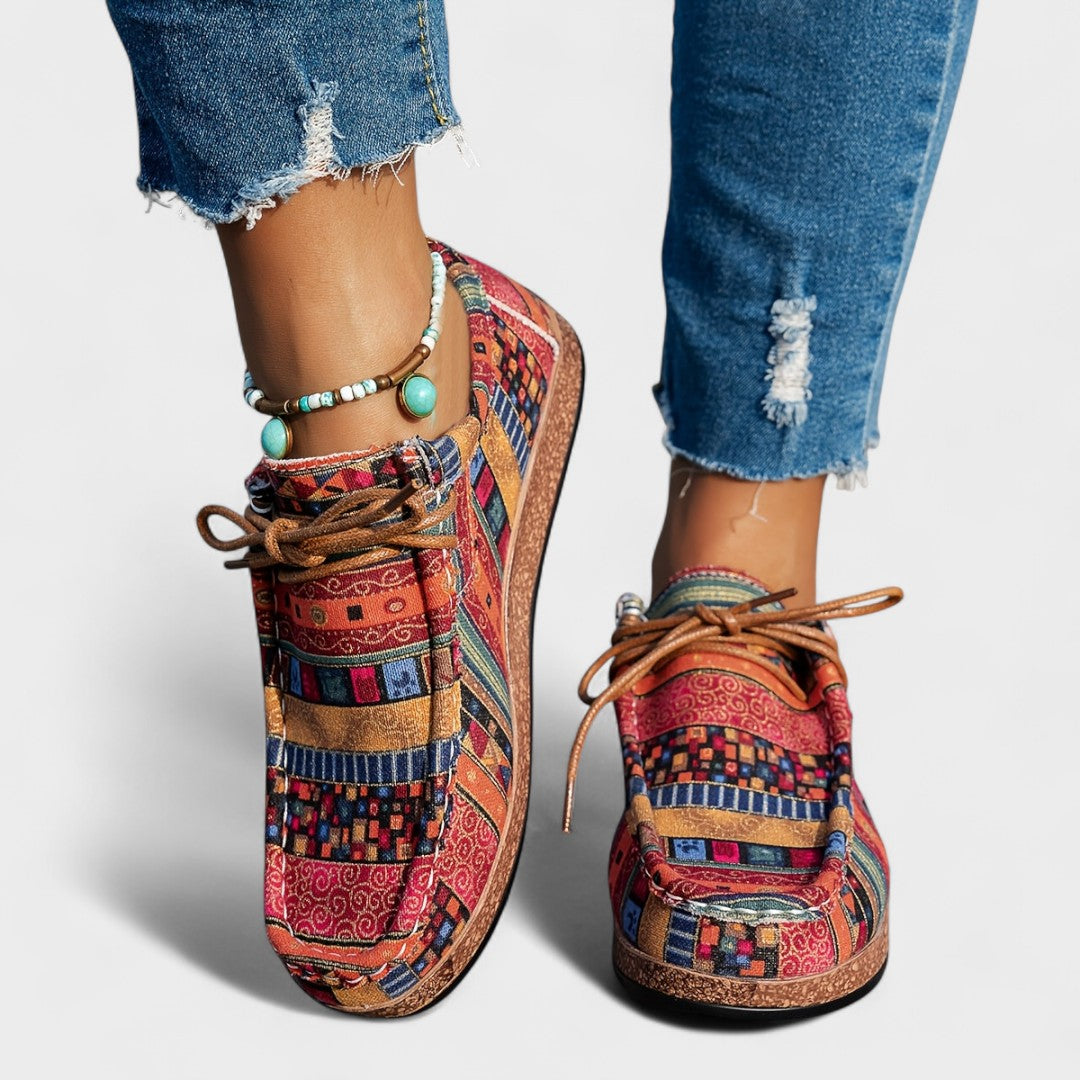 Scarlette | Orthopedic Vibrant Artistic Sneakers
