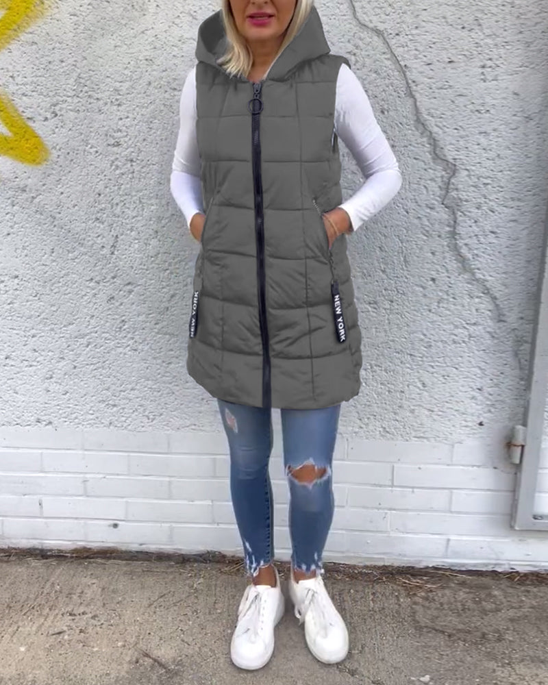 Crista | Warm Hooded Winter Vest