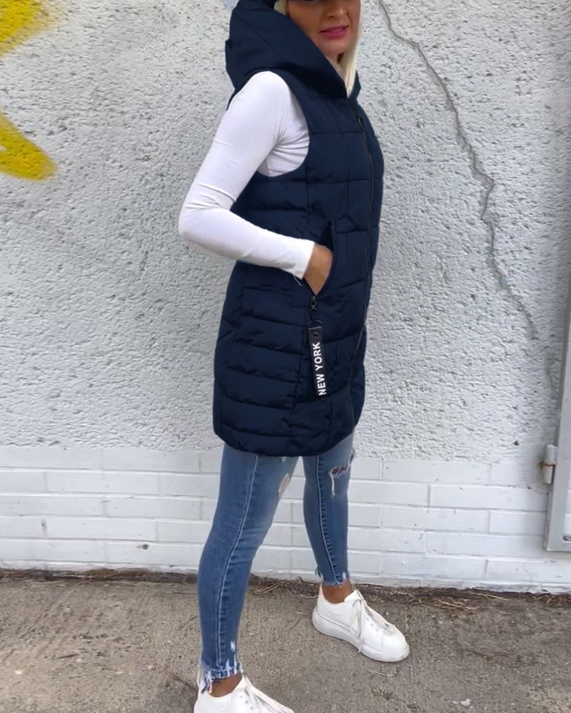 Crista | Warm Hooded Winter Vest