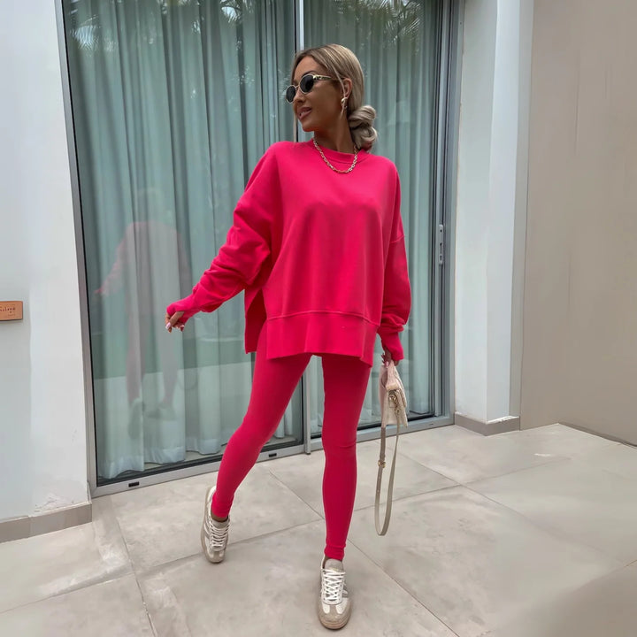 Yaris | Casual Long Sleeve Sweatshirt and Pants Set