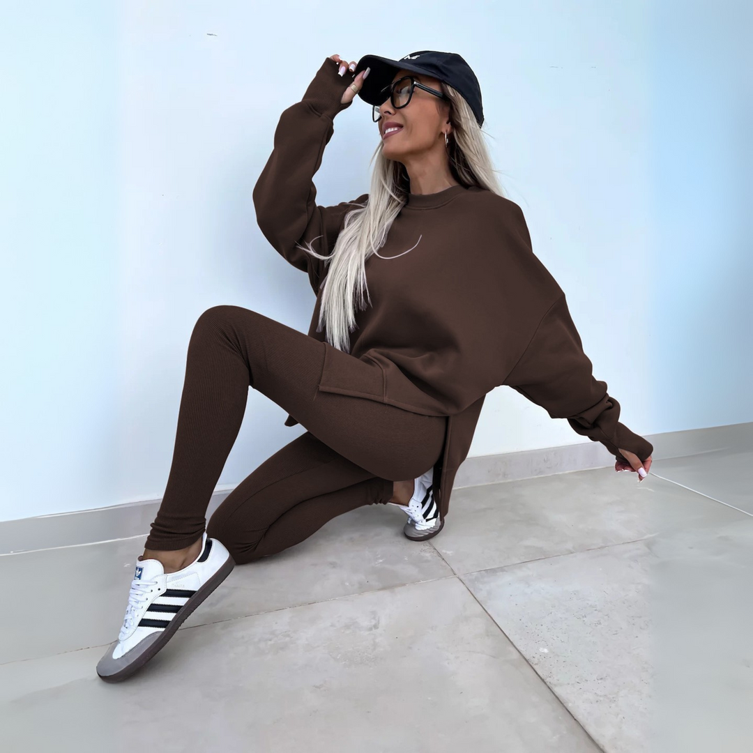Yaris | Casual Long Sleeve Sweatshirt and Pants Set