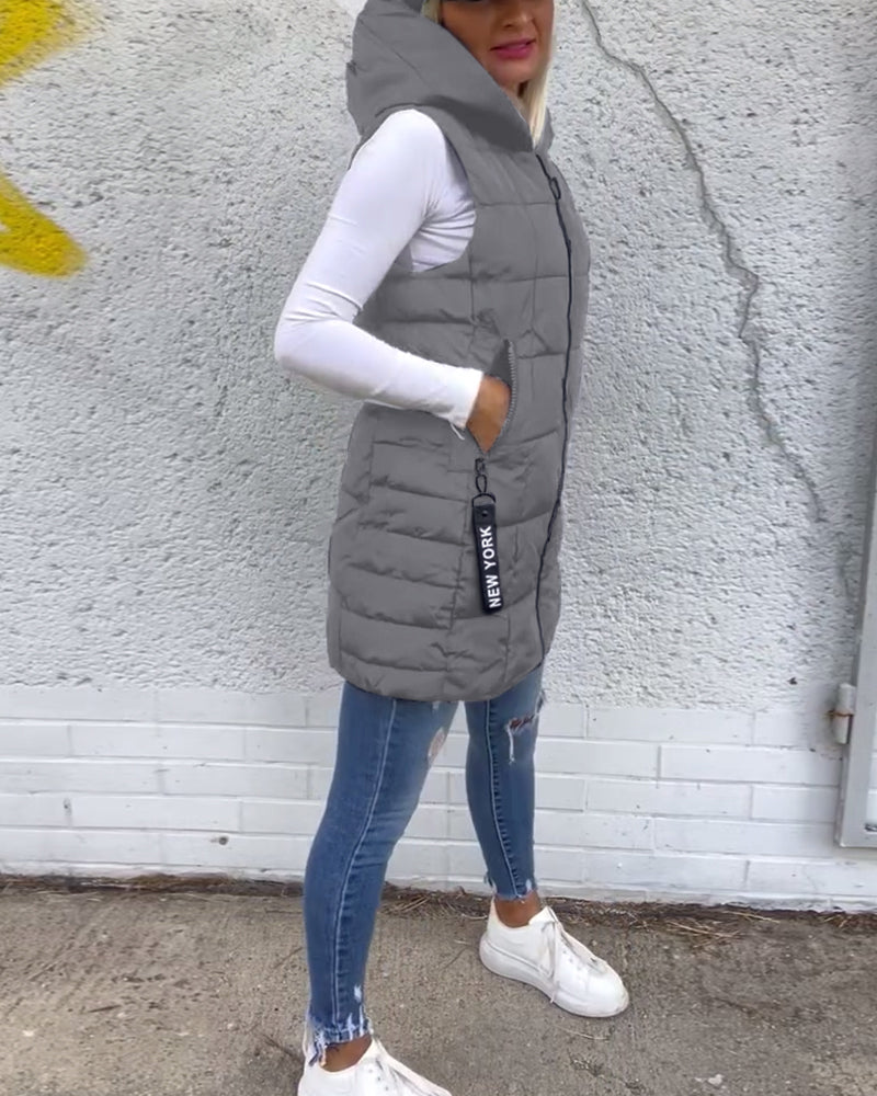 Crista | Warm Hooded Winter Vest