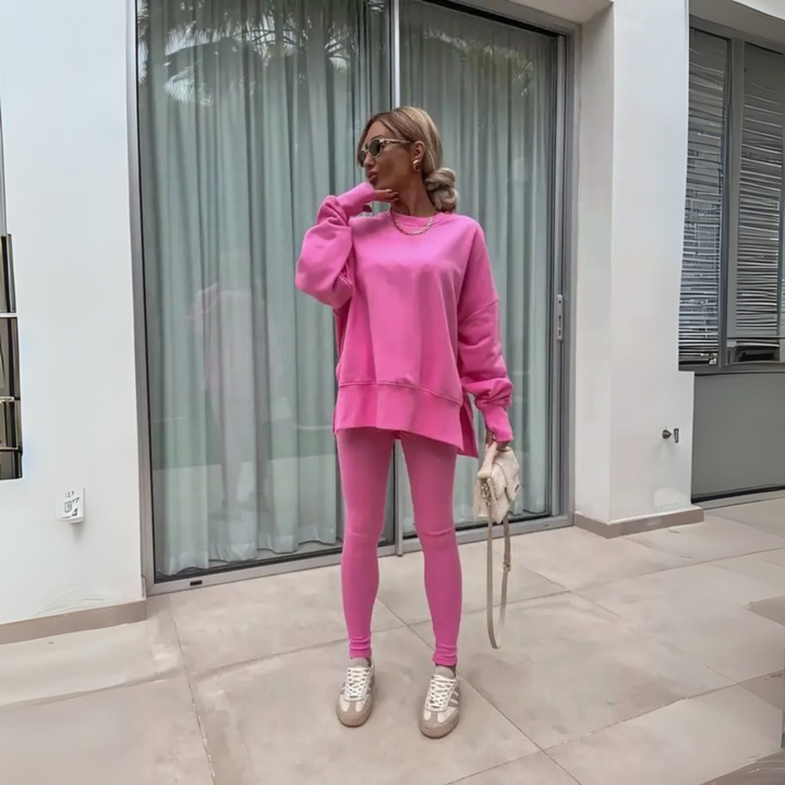 Yaris | Casual Long Sleeve Sweatshirt and Pants Set