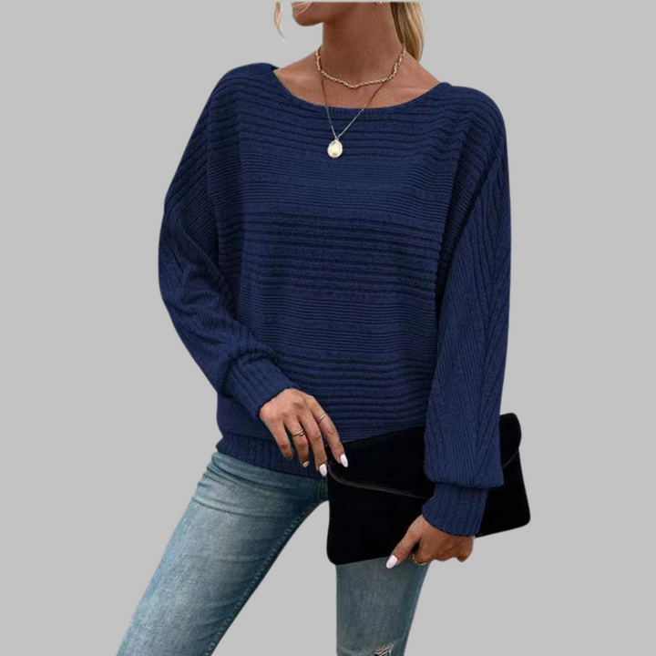 Rizza | Casual Round Neck Long-Sleeve Top