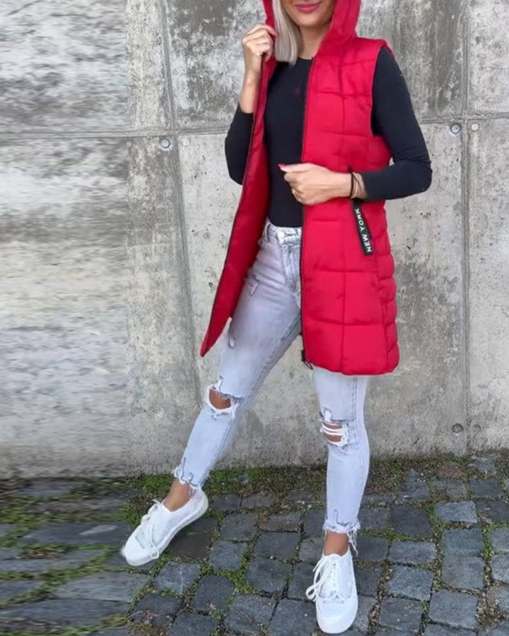 Crista | Warm Hooded Winter Vest