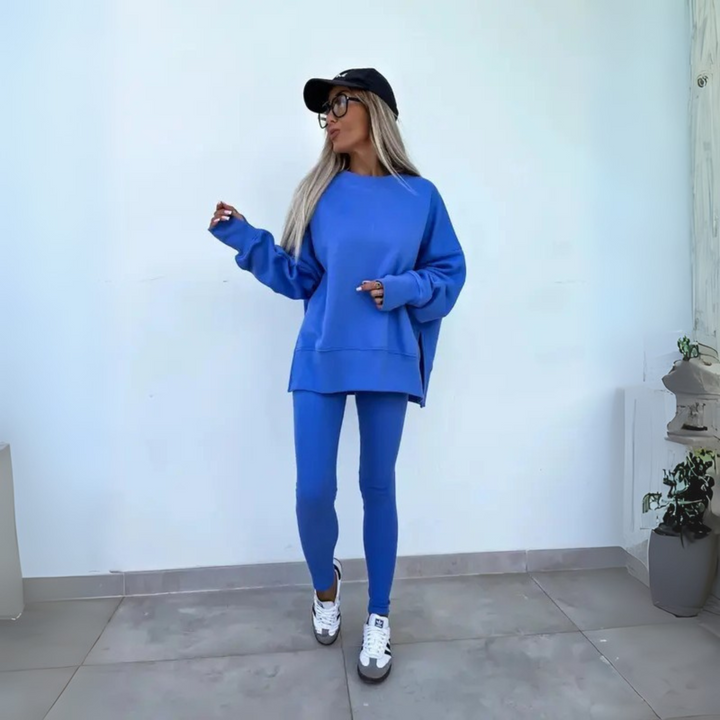 Yaris | Casual Long Sleeve Sweatshirt and Pants Set