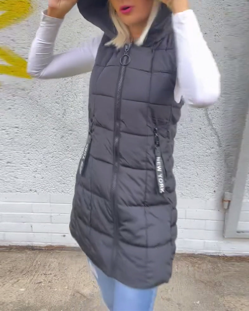 Crista | Warm Hooded Winter Vest