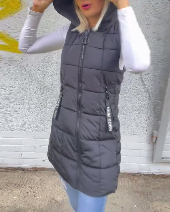 Crista | Warm Hooded Winter Vest