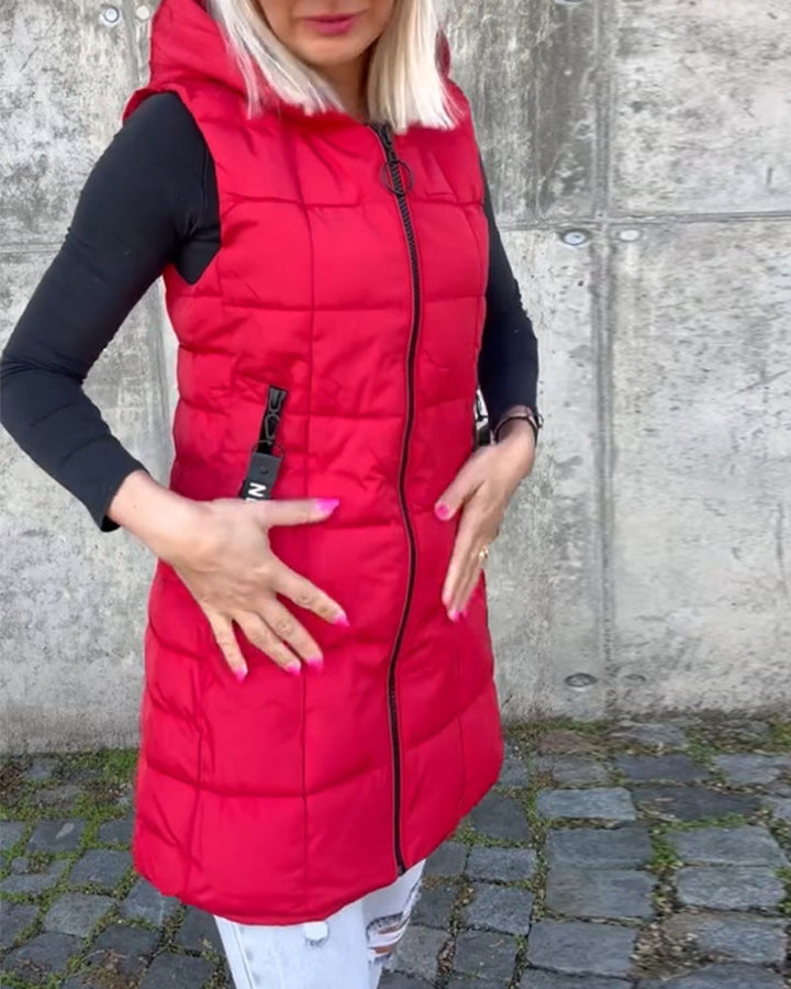 Crista | Warm Hooded Winter Vest
