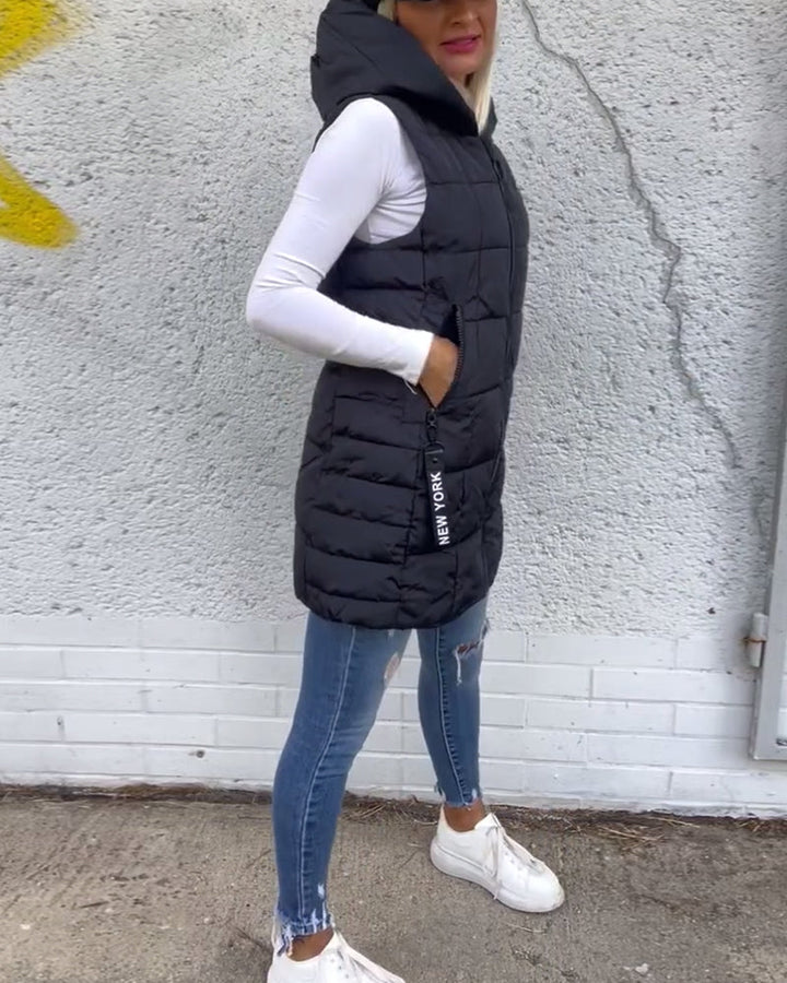 Crista | Warm Hooded Winter Vest