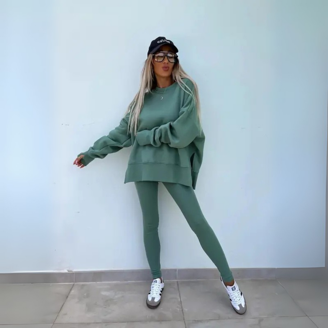 Yaris | Casual Long Sleeve Sweatshirt and Pants Set