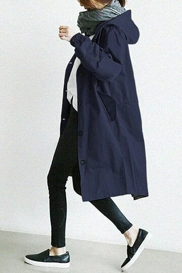 Elena | Hooded Trench Coat
