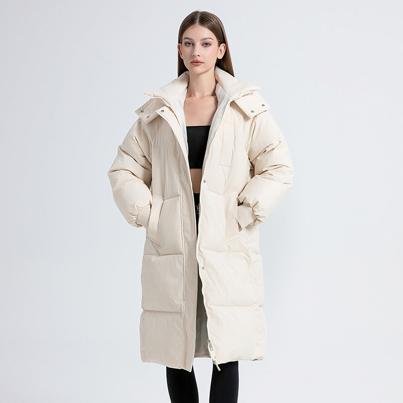 Keren | Classic Hooded Long Puffer Coat