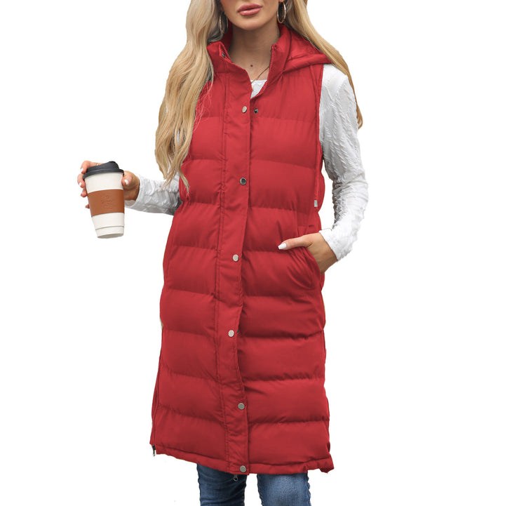 Goldy | Casual Sleeveless Hooded Long Vest