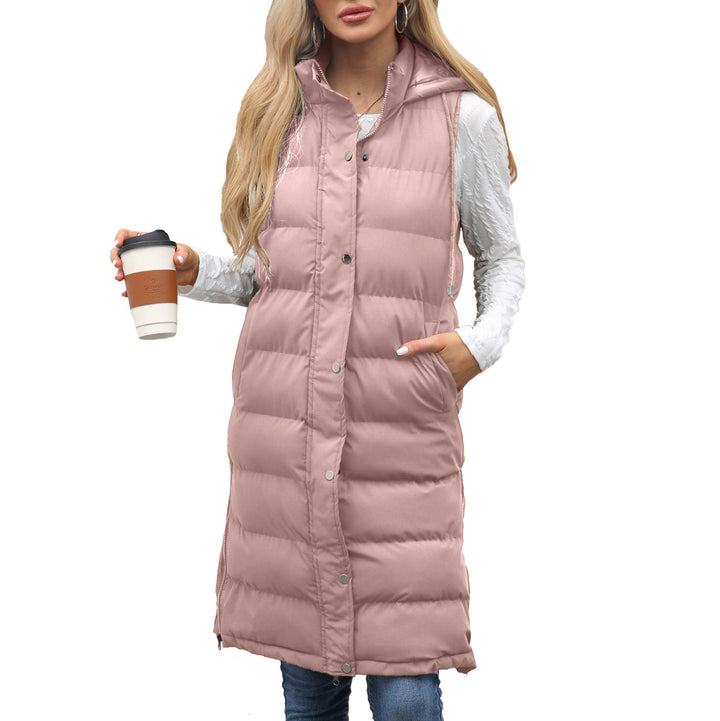 Goldy | Casual Sleeveless Hooded Long Vest