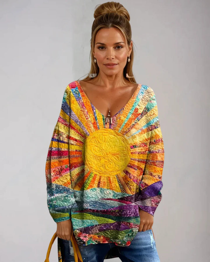 Elisa | Boho Colorful Blouse