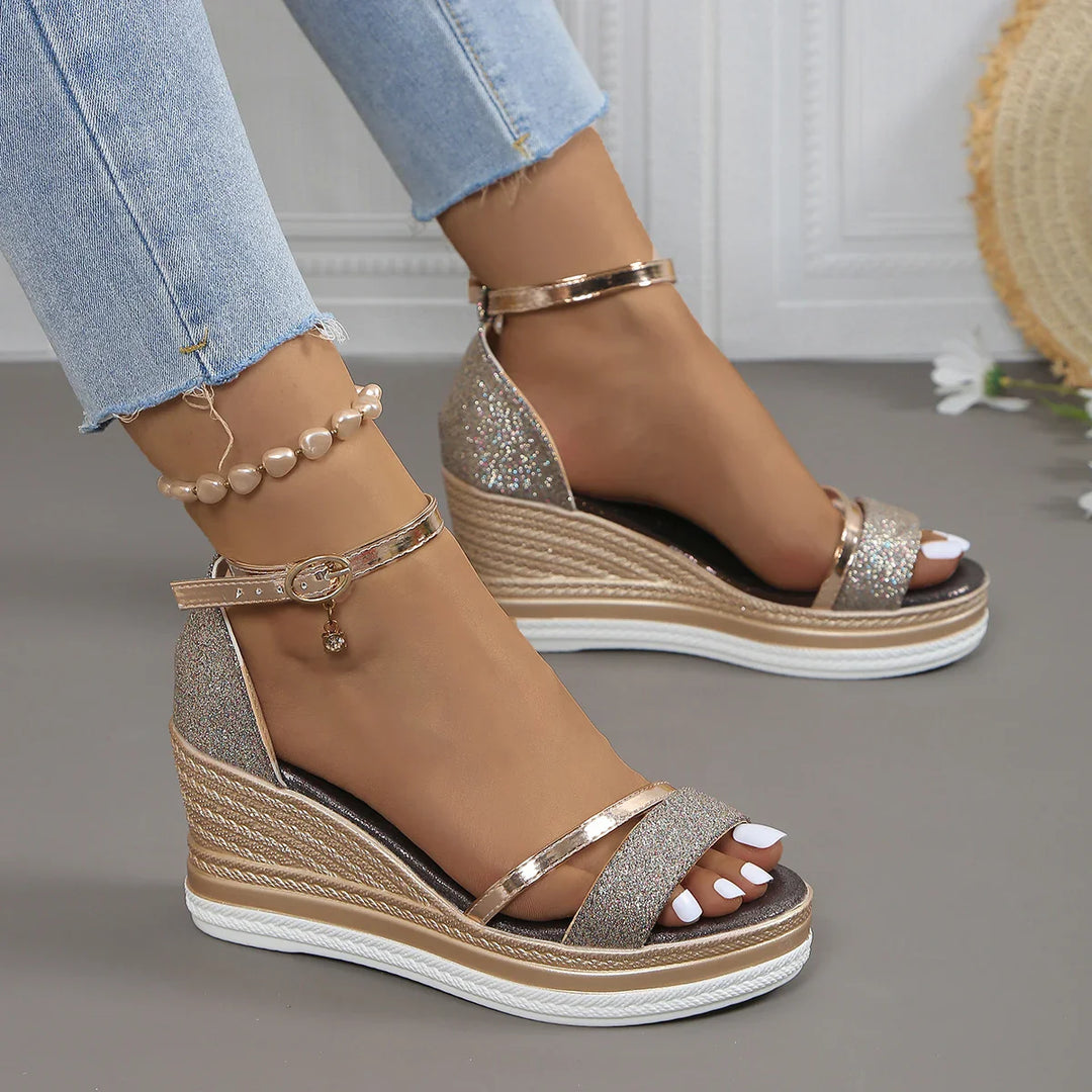 Keira | Orthopedic Radiant Wedge Sandals
