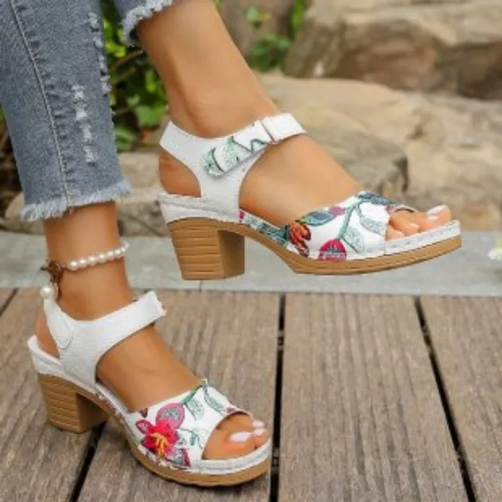 Angie | Orthopedic Embroidered Boho Sandals