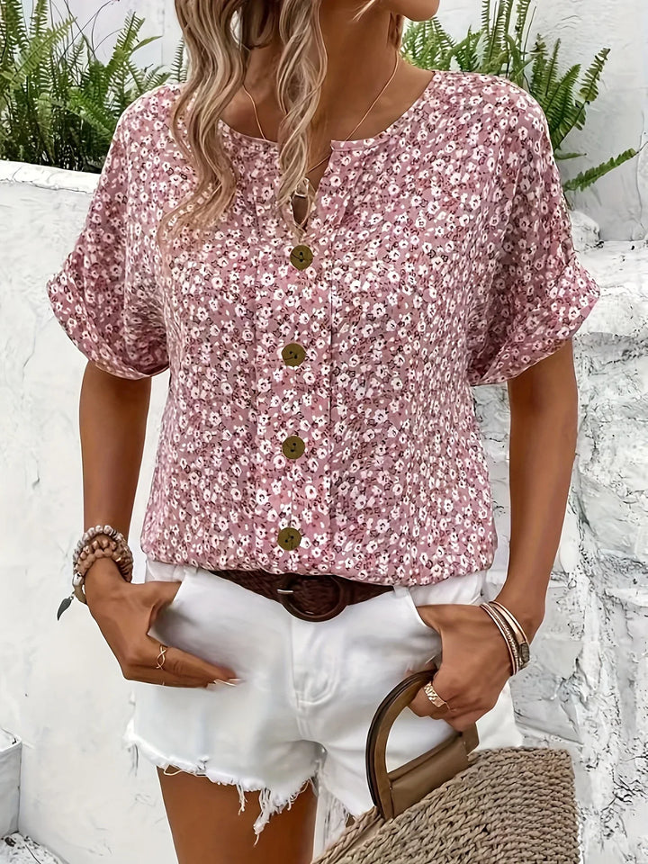Steph | Elegant Floral Printed Blouse