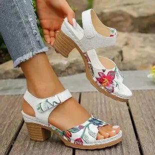 Angie | Orthopedic Embroidered Boho Sandals