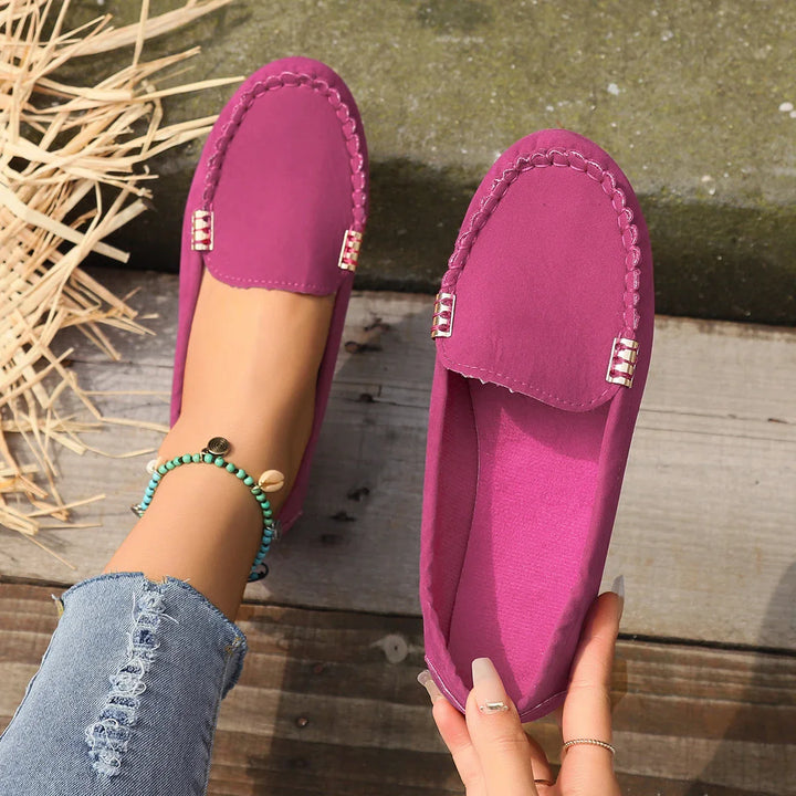 Paula | Orthopedic Denim Slip-on Flats