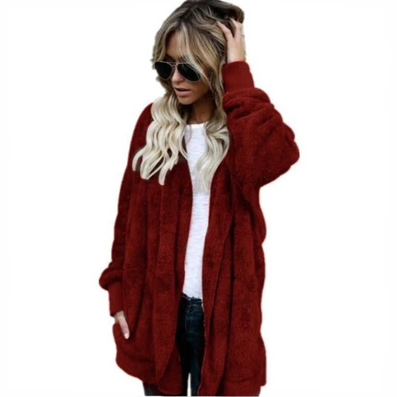 Cathy | Autumn and Winter Double Fleece Cardigan Coat