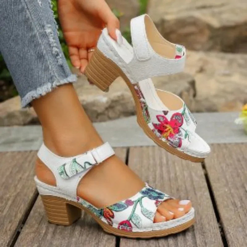 Angie | Orthopedic Embroidered Boho Sandals