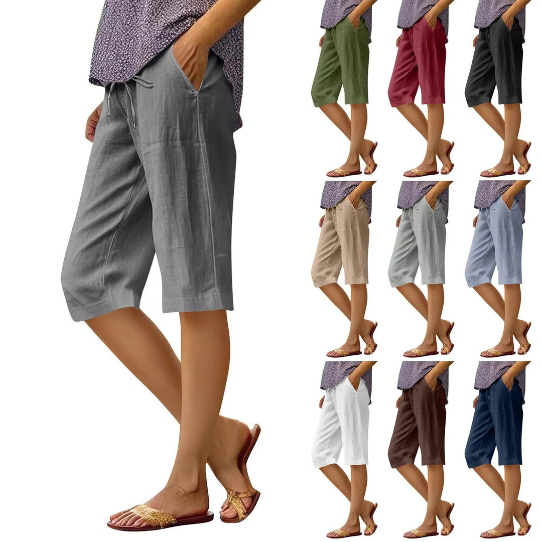 Cherry | Elastic Waist Women Shorts