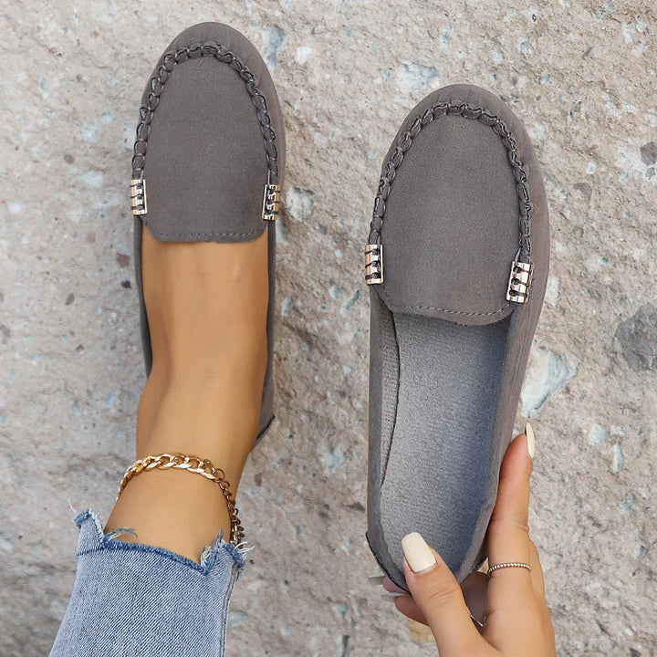 Paula | Orthopedic Denim Slip-on Flats