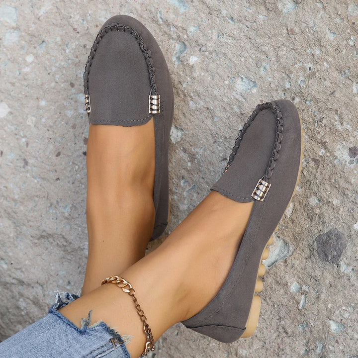 Paula | Orthopedic Denim Slip-on Flats