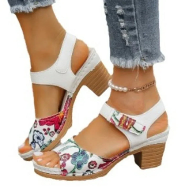 Angie | Orthopedic Embroidered Boho Sandals