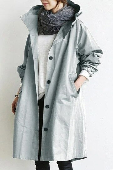 Elena | Hooded Trench Coat