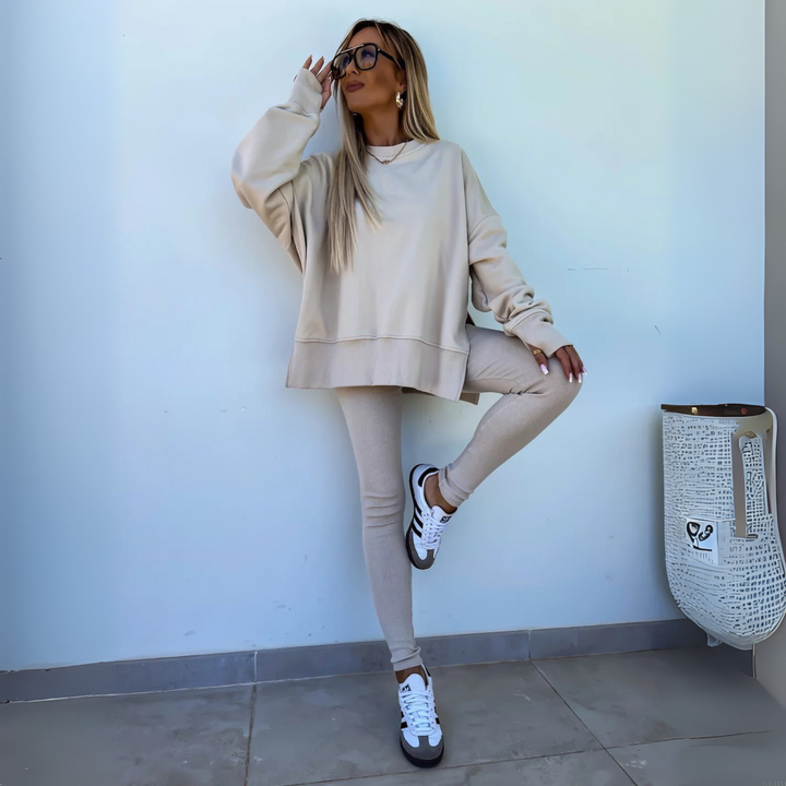 Yaris | Casual Long Sleeve Sweatshirt and Pants Set