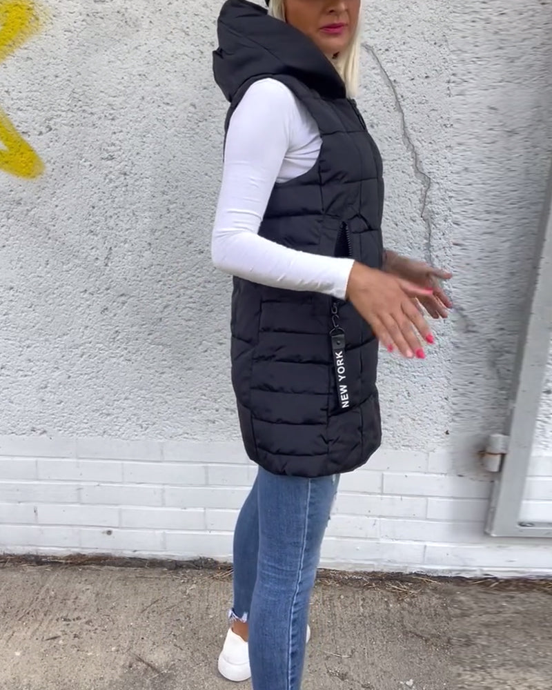 Crista | Warm Hooded Winter Vest