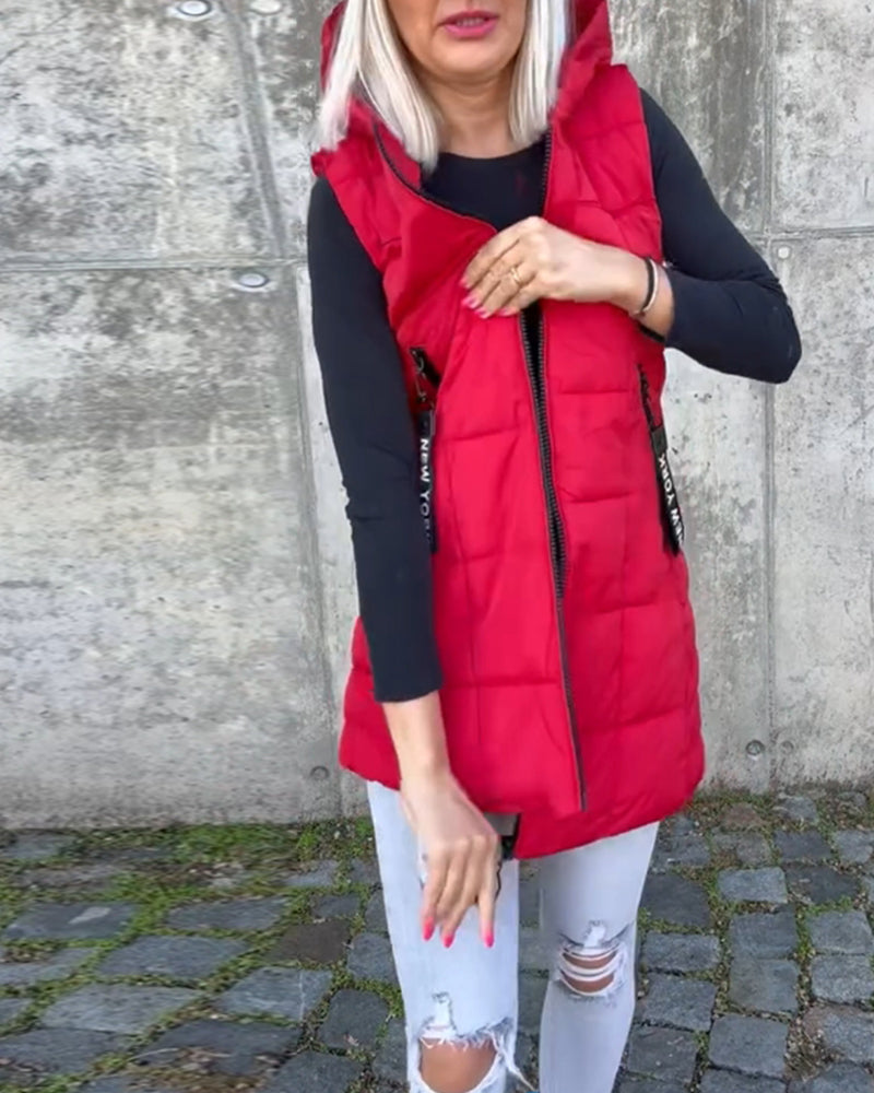 Crista | Warm Hooded Winter Vest