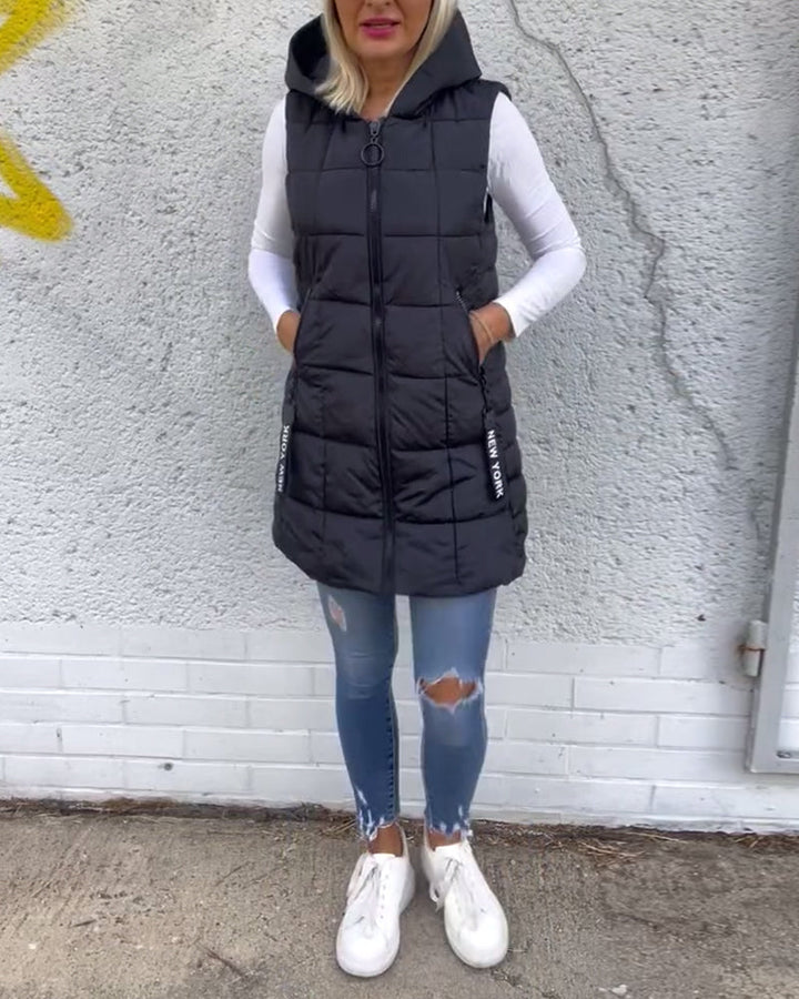 Crista | Warm Hooded Winter Vest