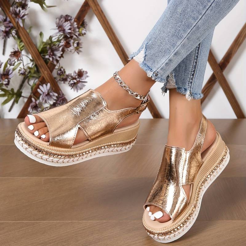 Vina | Orthopedic Shiny Sandals