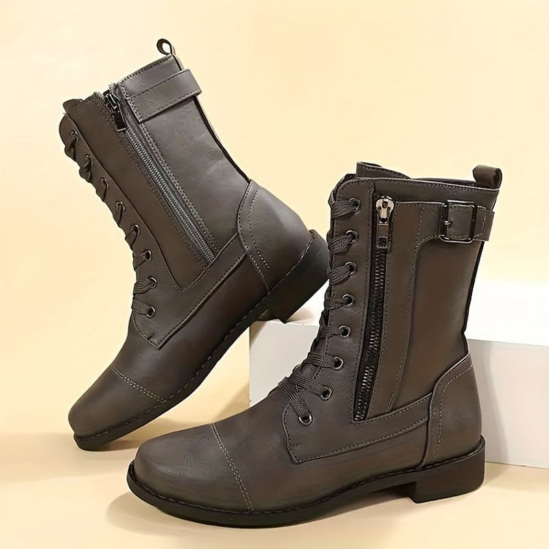 Sella | Orthopedic boots with side zip