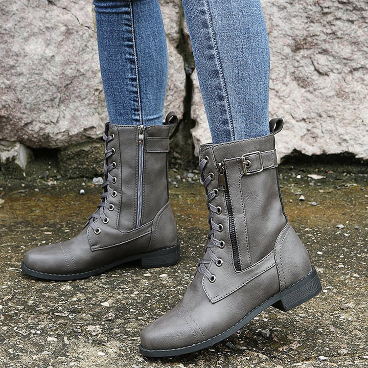 Sella | Orthopedic boots with side zip
