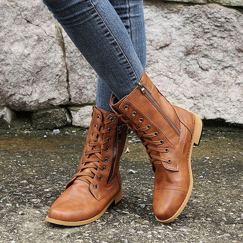 Sella | Orthopedic boots with side zip